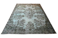 Licht Blauw vintage kleed - F976