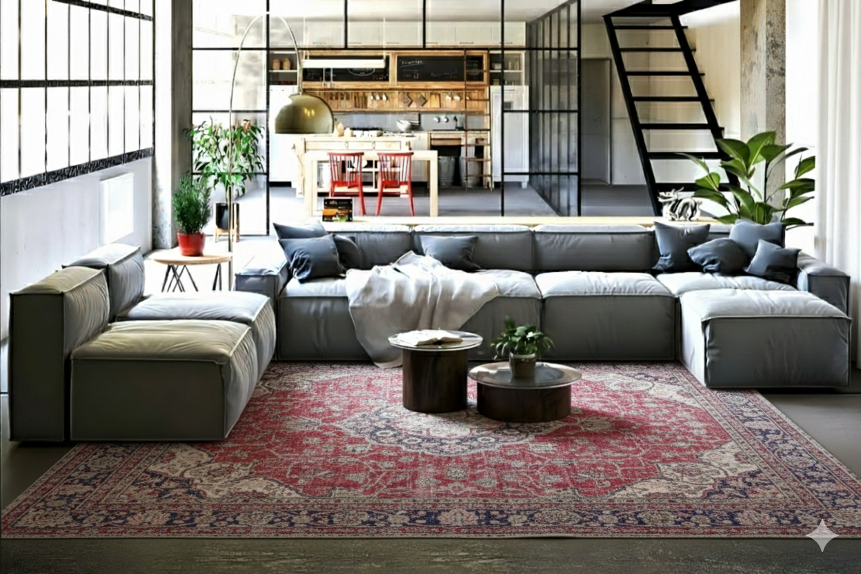 Klassiek vintage vloerkleed - F977