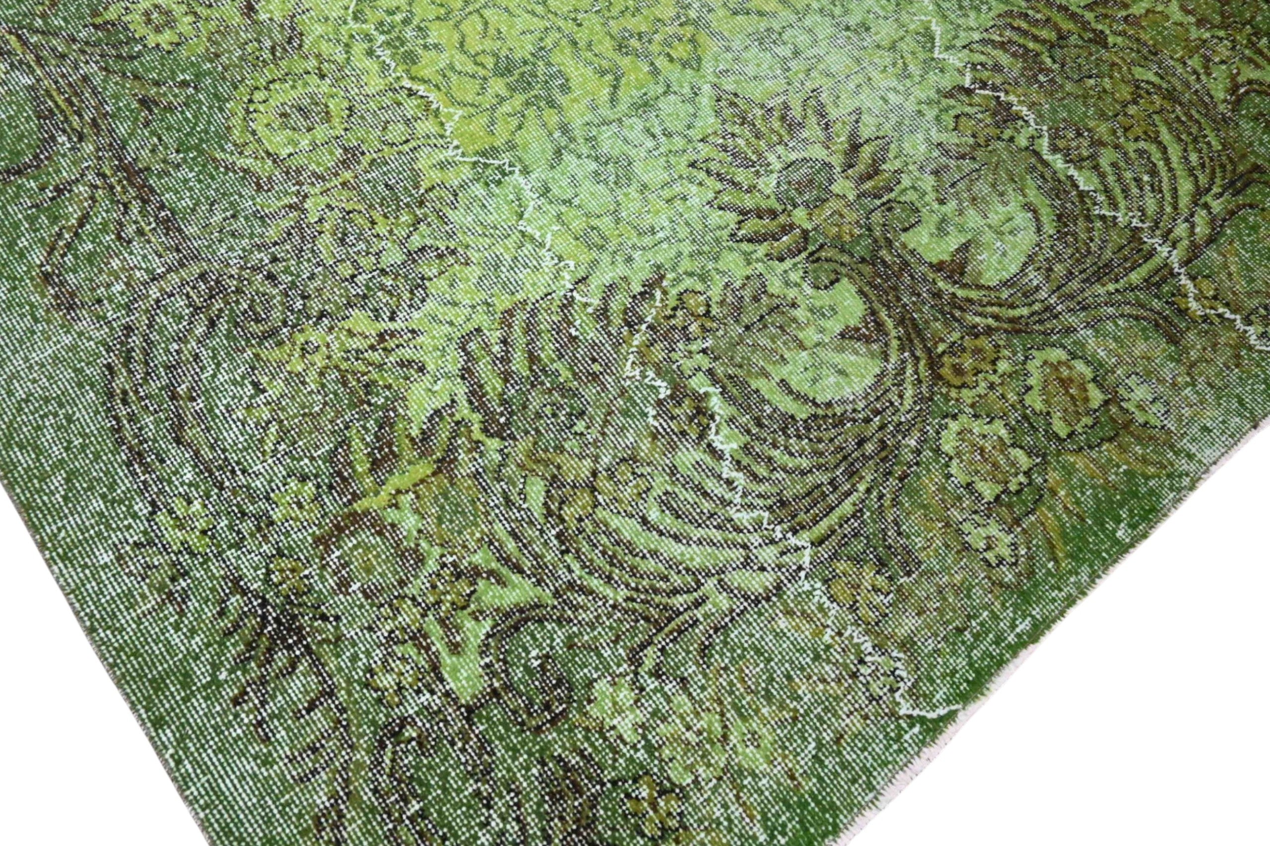 Groen vintage vloerkleed - F978