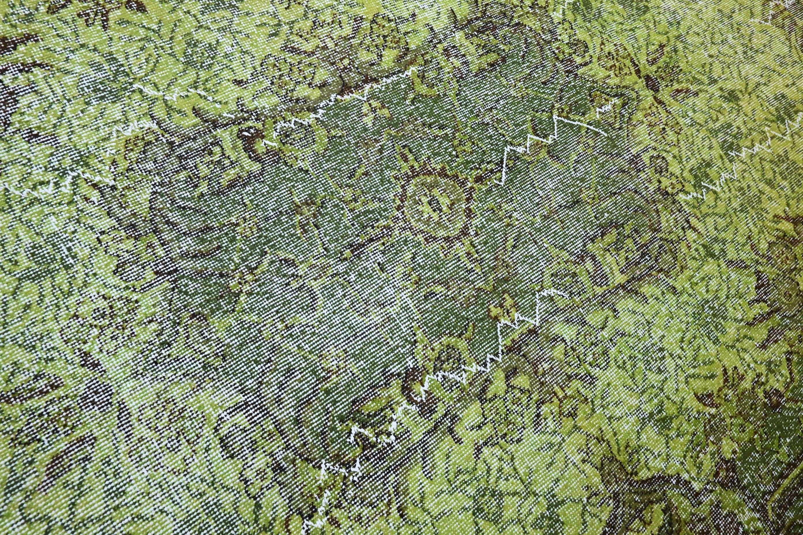 Groen vintage vloerkleed - F978