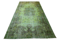 Groen vintage vloerkleed - F978