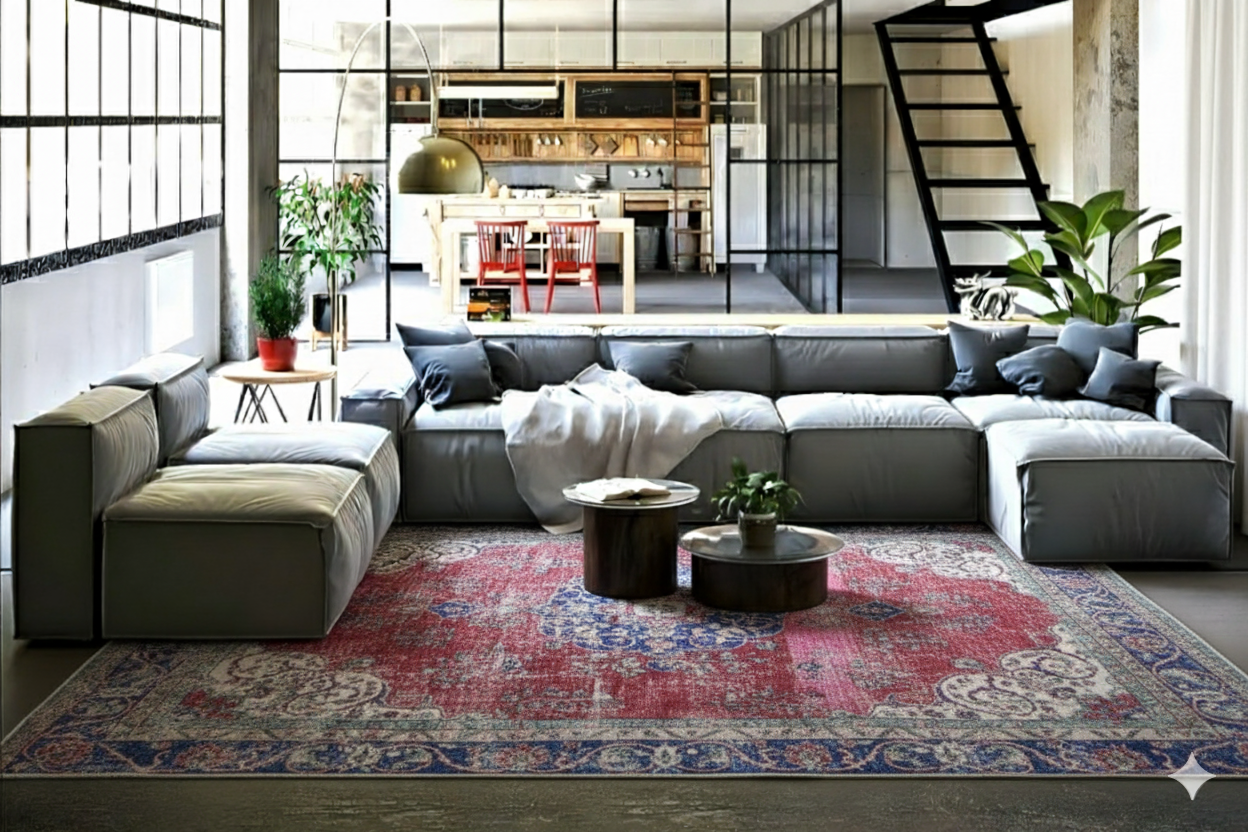 Klassiek vintage vloerkleed - F979