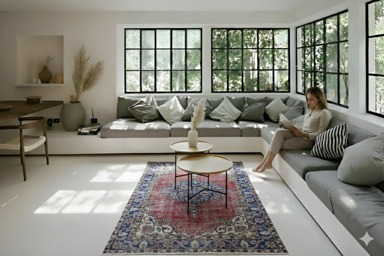 Klassiek vintage vloerkleed - F996