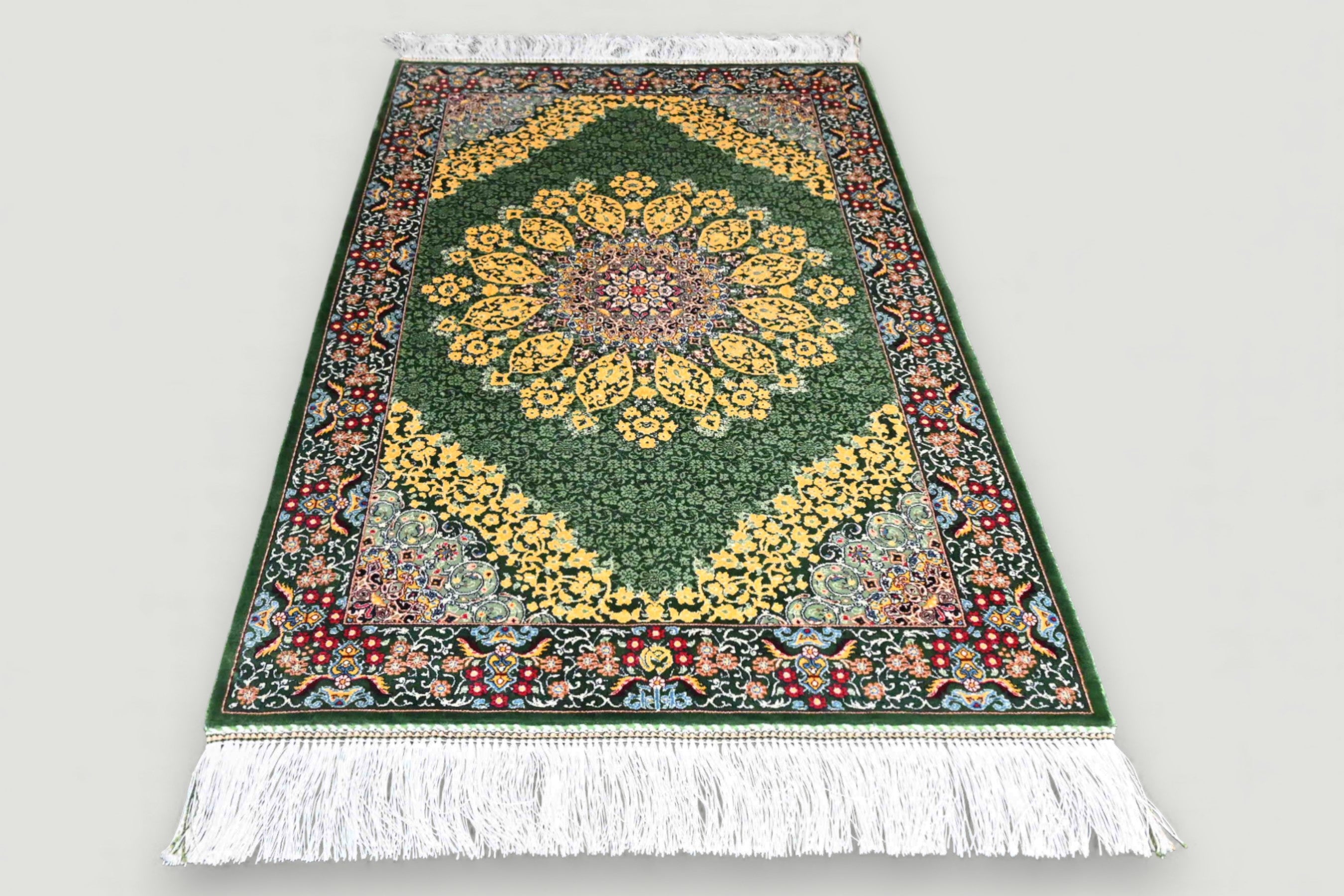 Luxe zijde decoratie kleed - G165