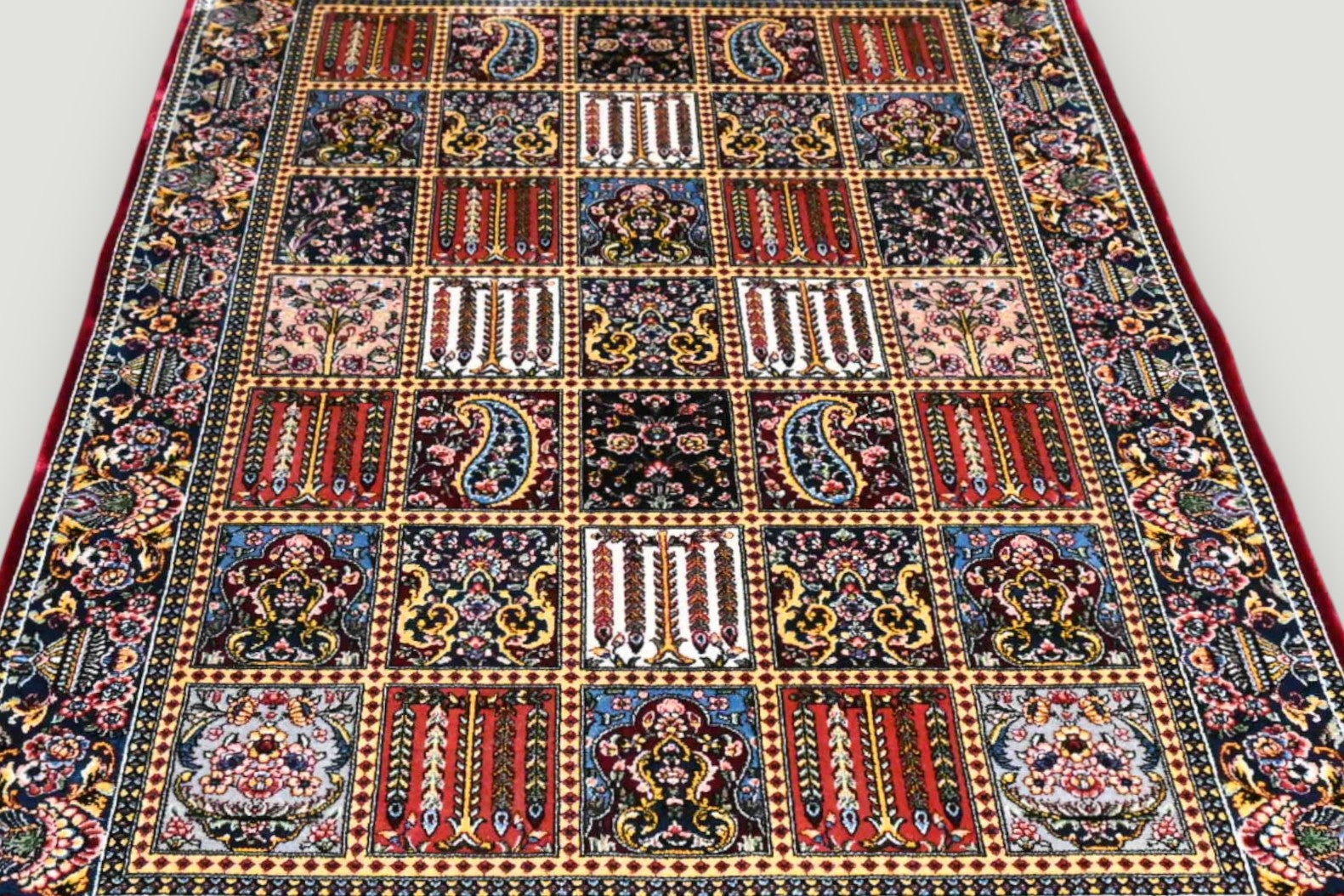 Luxe zijde decoratie kleed - G167