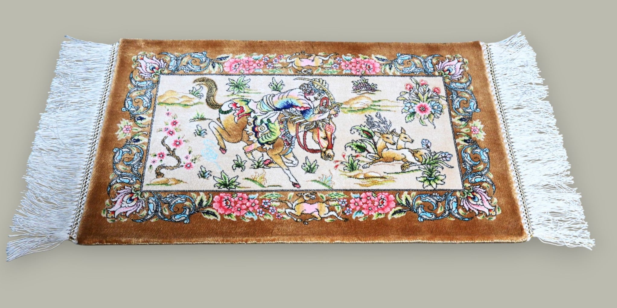 Luxe zijde decoratie kleed - G222