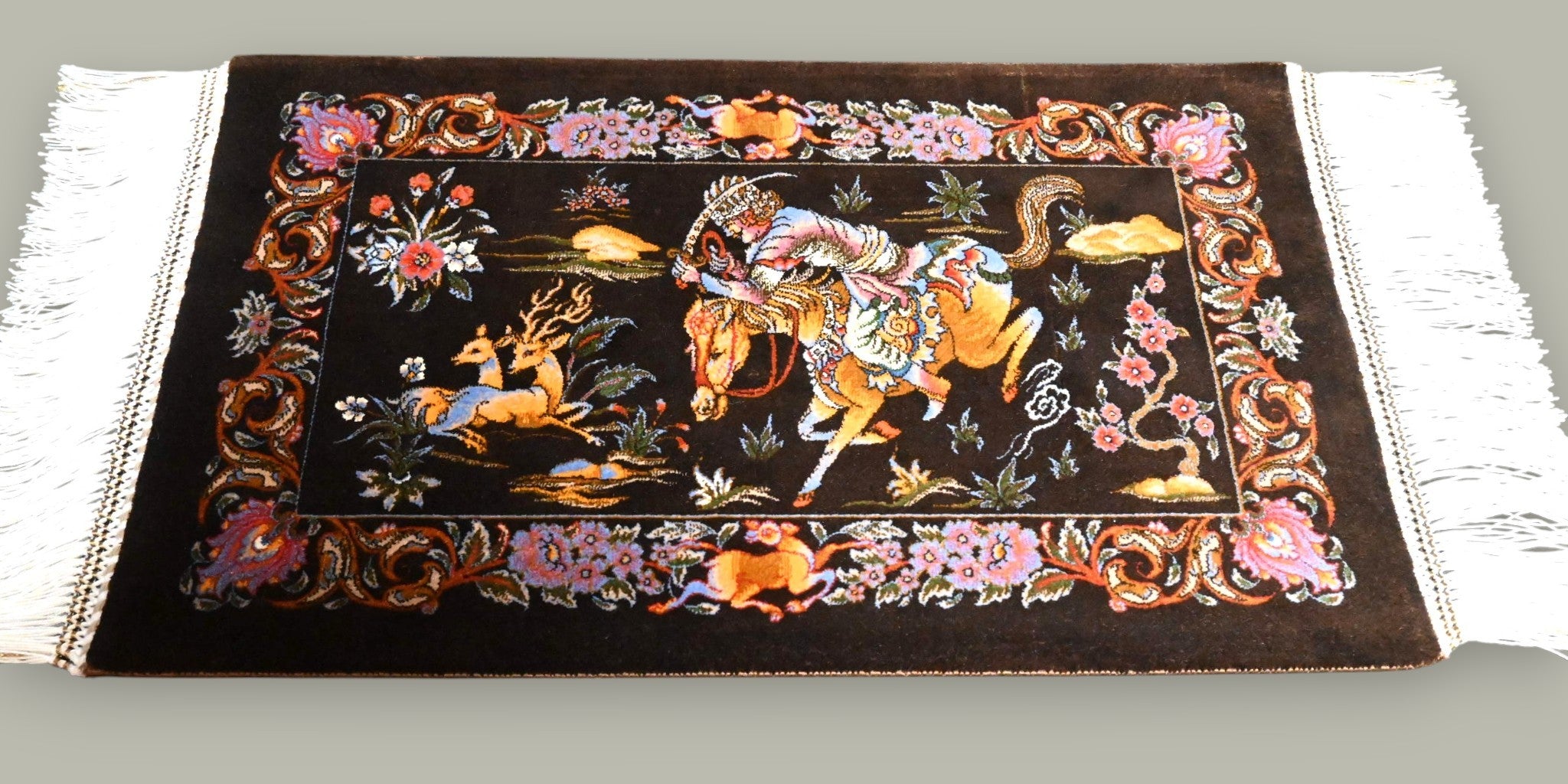 Luxe zijde decoratie kleed - G226