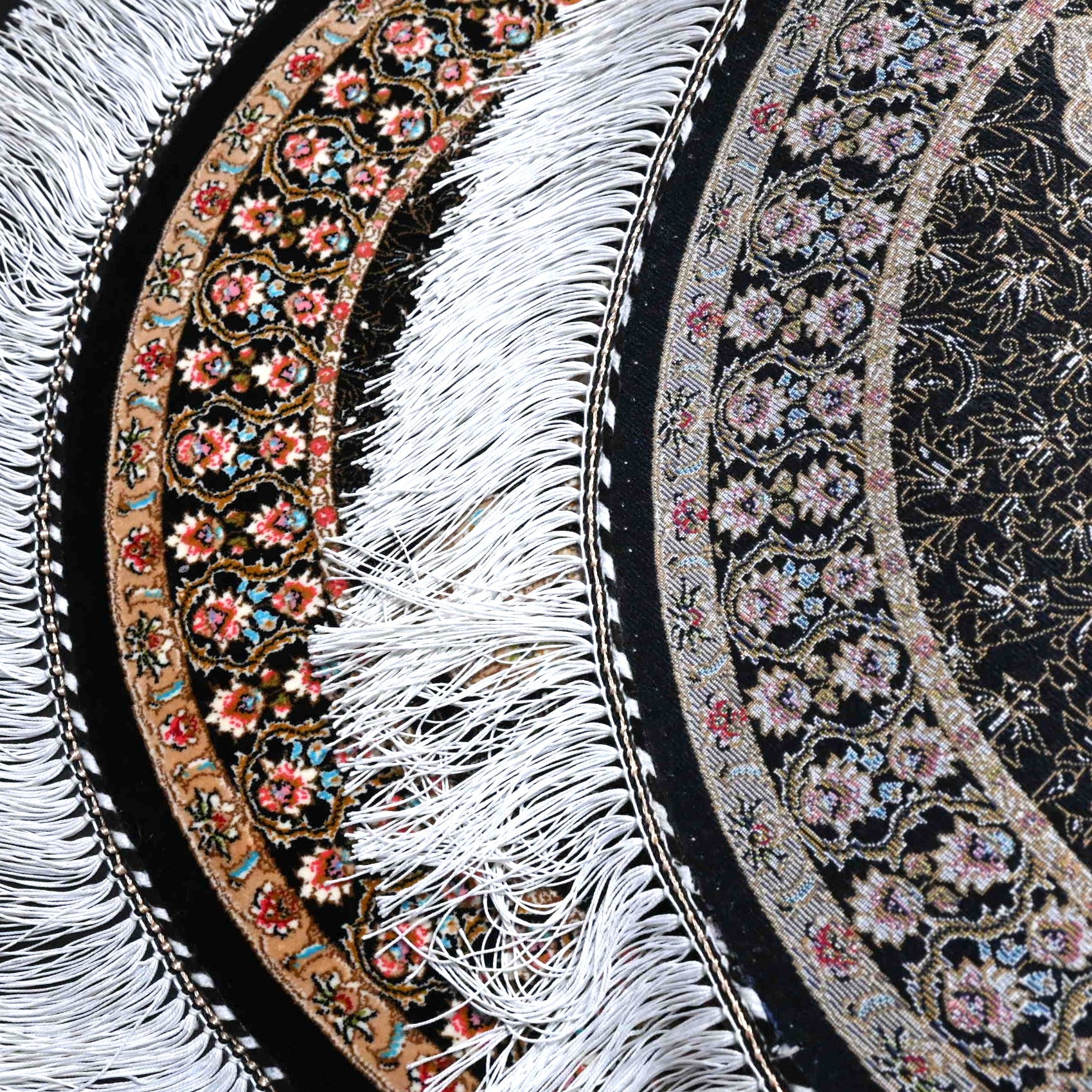 Luxe zijde decoratie kleed - G237