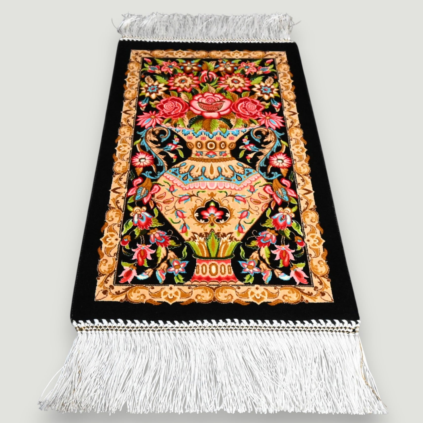 Luxe zijde decoratie kleed - G257