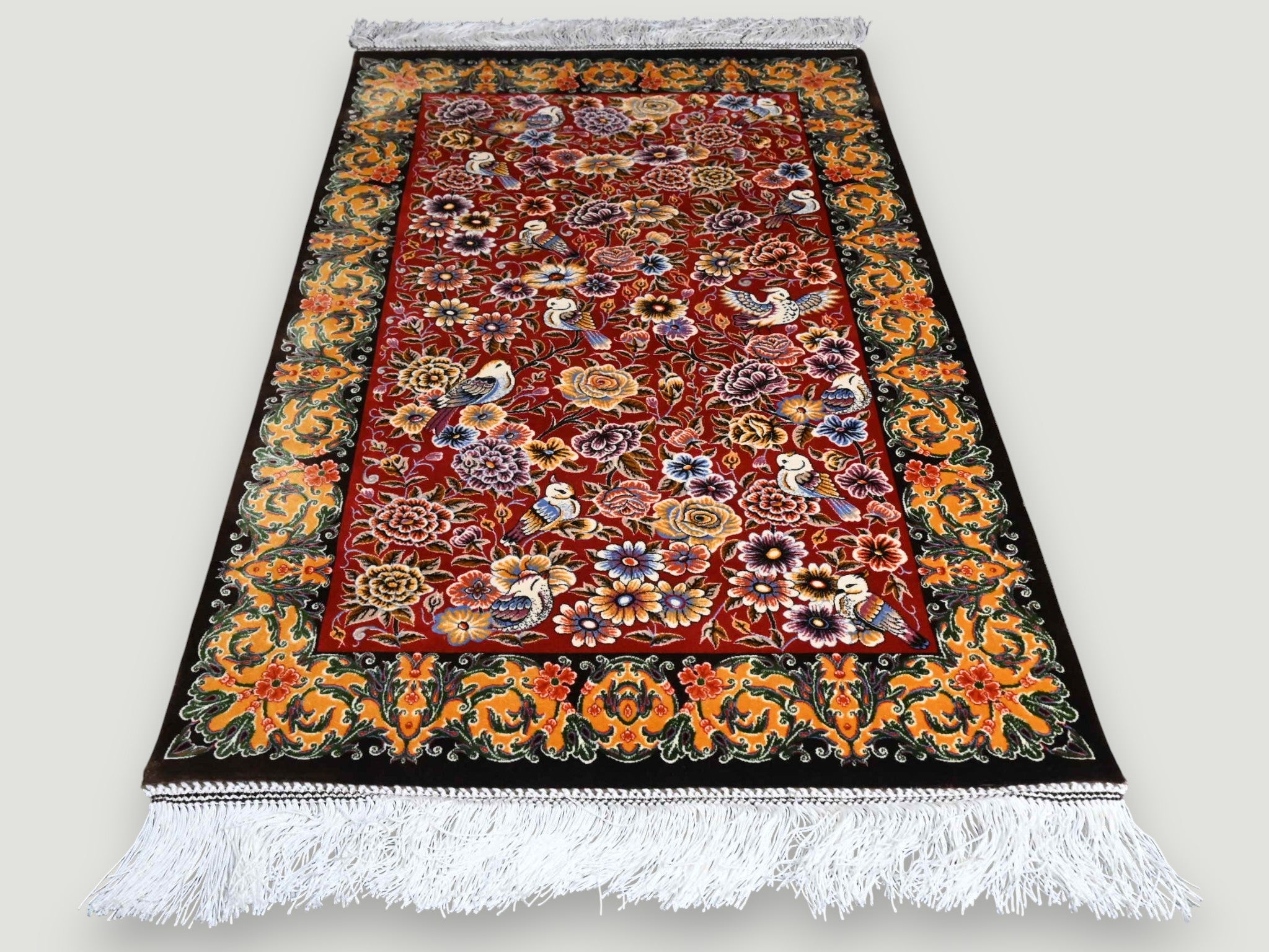 Luxe zijde decoratie kleed - G259