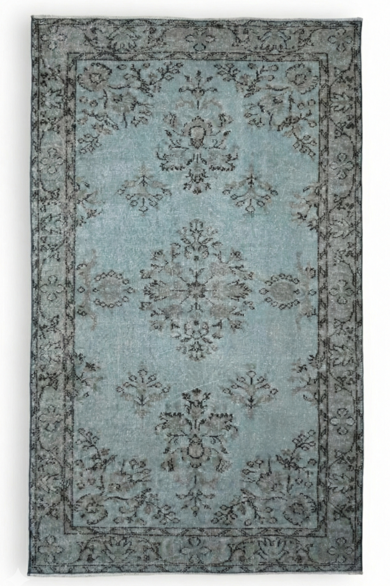 Blauw vintage vloerkleed - G265