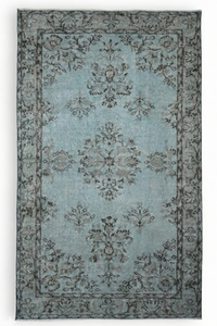 Blauw vintage vloerkleed - G265