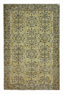 Geel vintage vloerkleed - G266