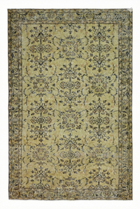 Geel vintage vloerkleed - G266