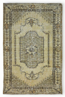 Geel vintage vloerkleed - G267