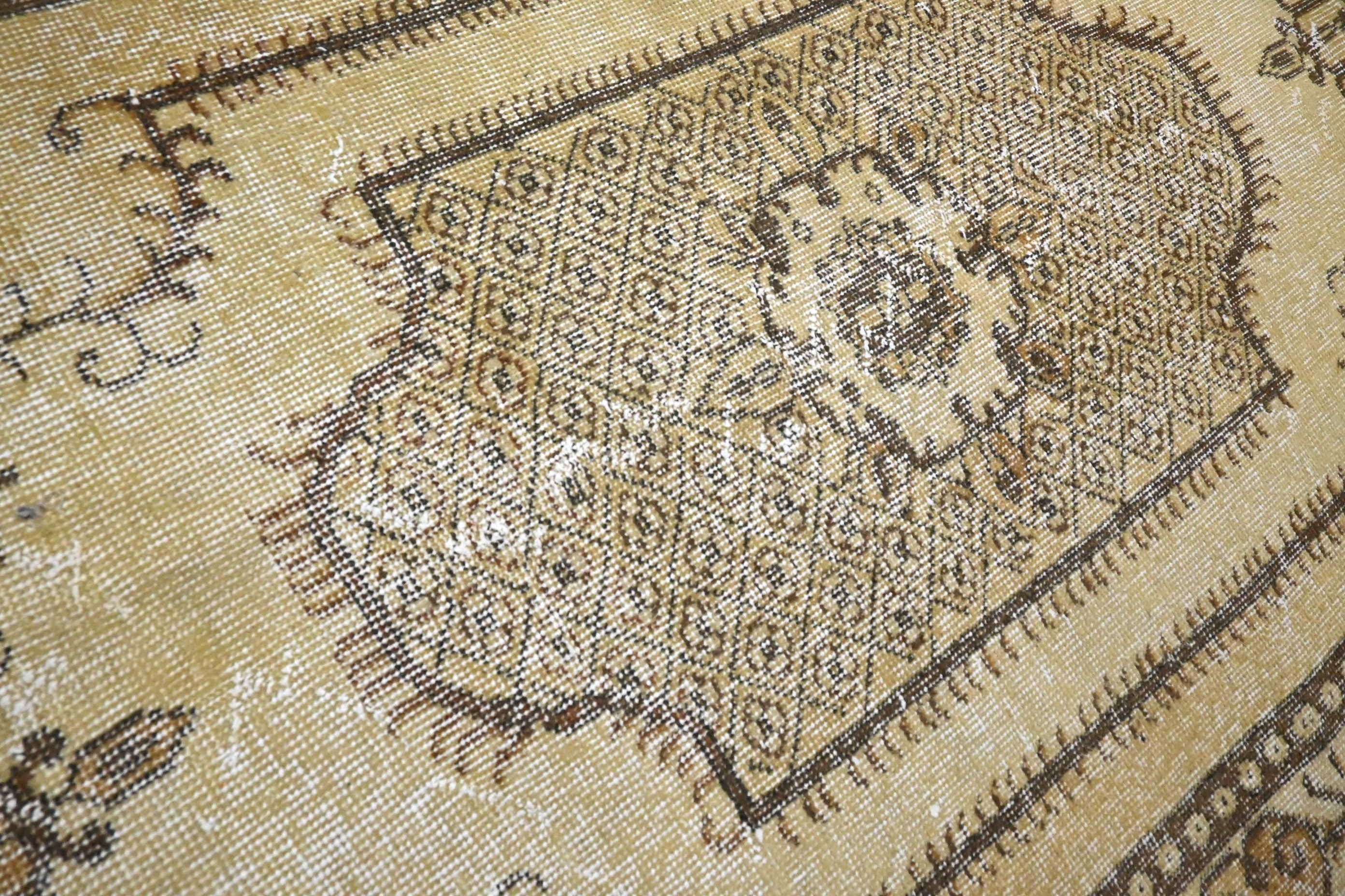 Geel vintage vloerkleed - G267