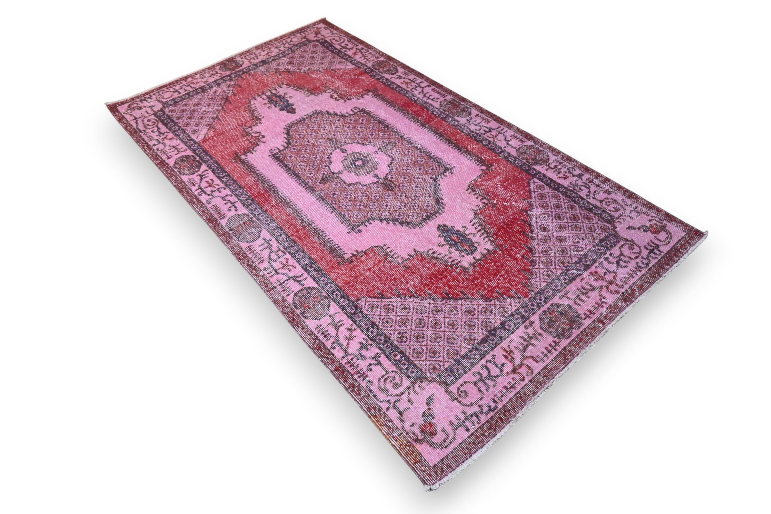 Roze vintage vloerkleed - G271