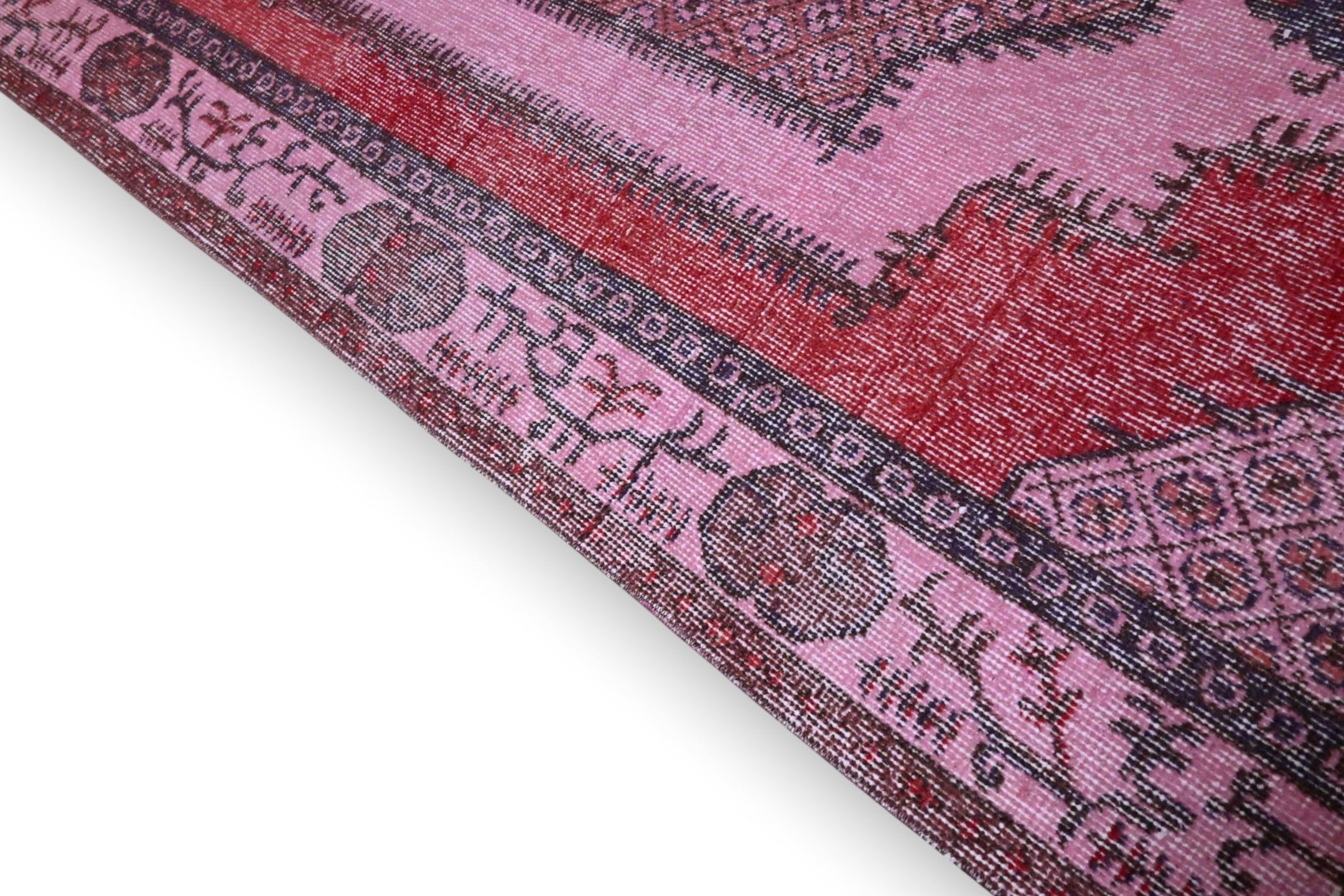 Roze vintage vloerkleed - G271