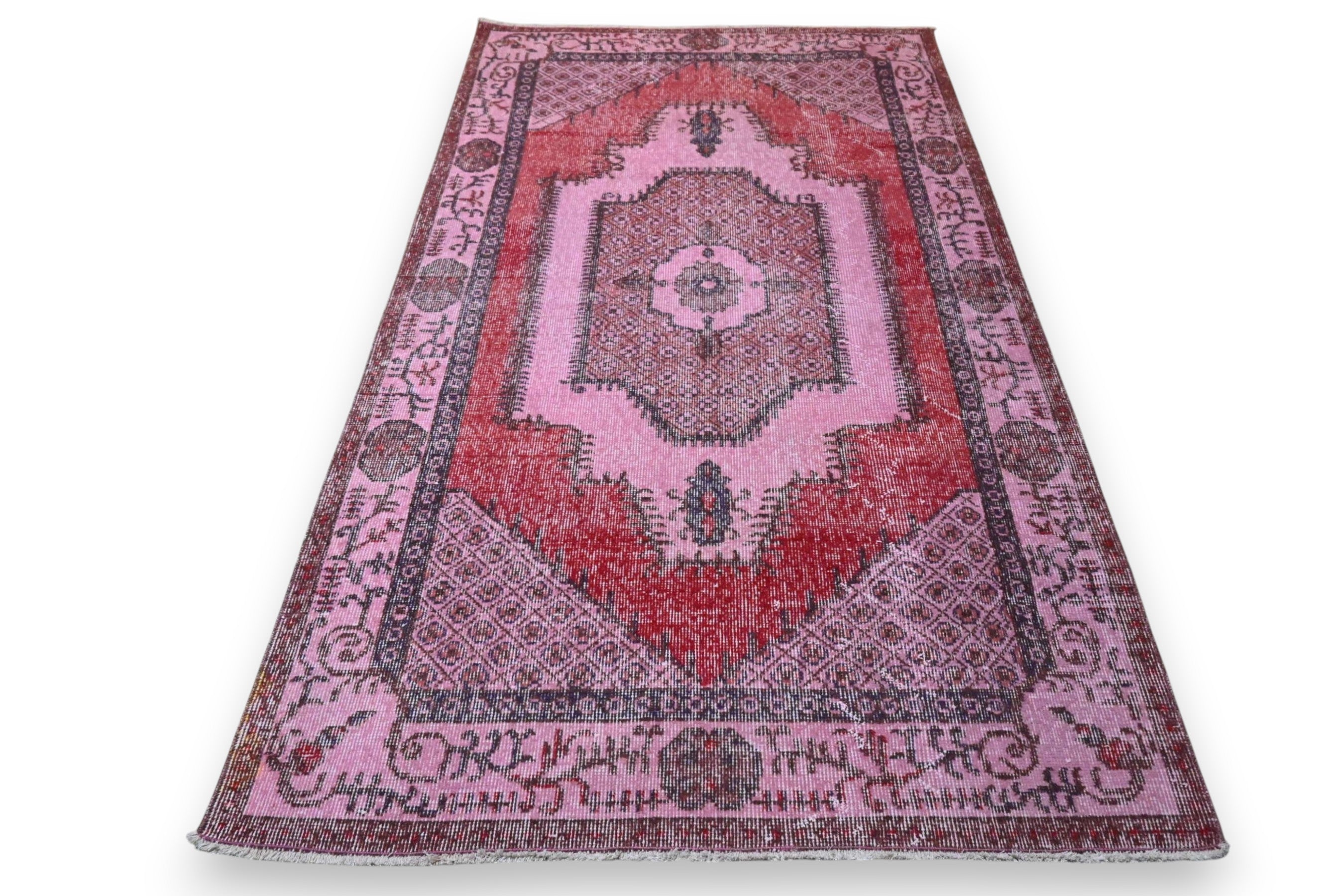 Roze vintage vloerkleed - G271
