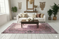 Roze vintage vloerkleed - G272