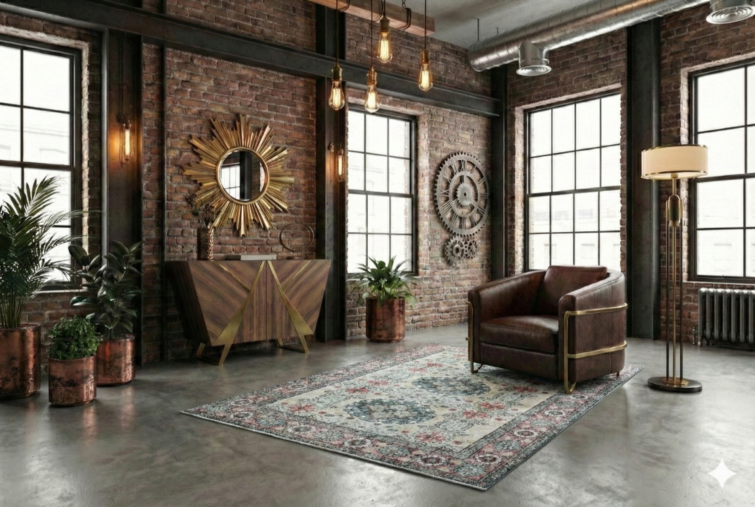 Licht vintage vloerkleed - G273