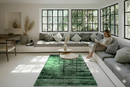 Luxe groen vloerkleed - G329