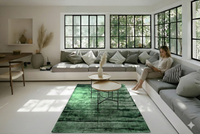 Luxe groen vloerkleed - G329
