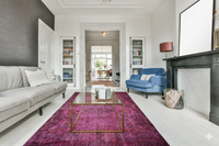 Roze vintage vloerkleed - D545