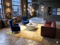 Luxe goud geel vloerkleed - G320
