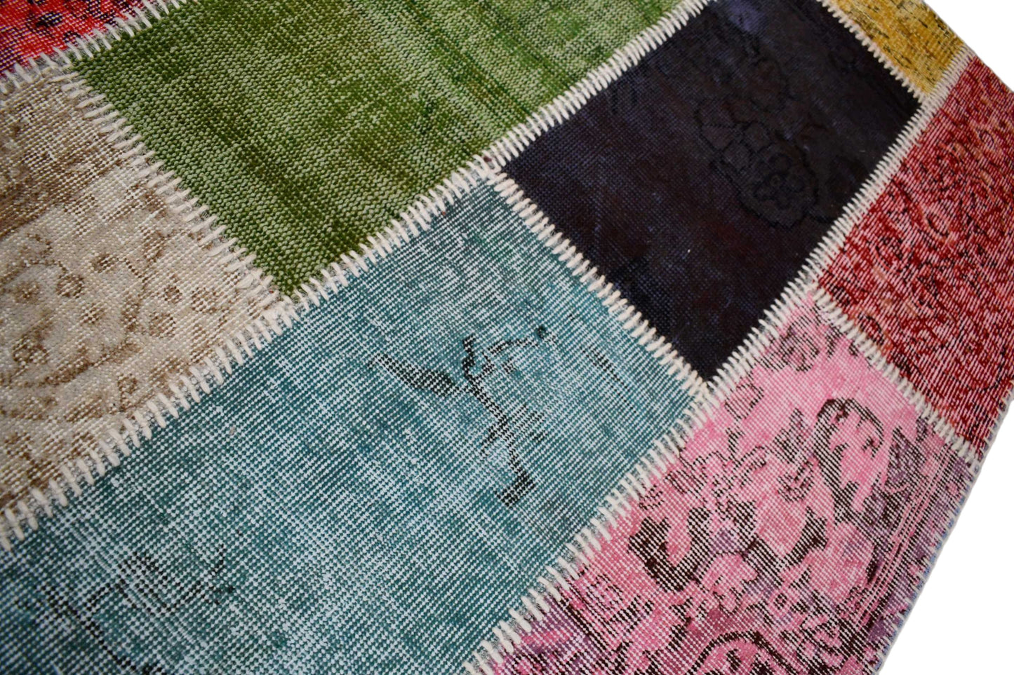 Vintage patchwork rug - E368