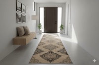 Beige vintage loper - F741 - Lavinta