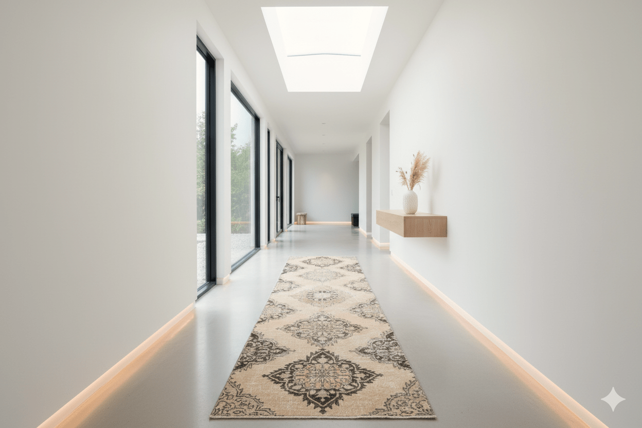 Beige vintage loper - F741 - Lavinta