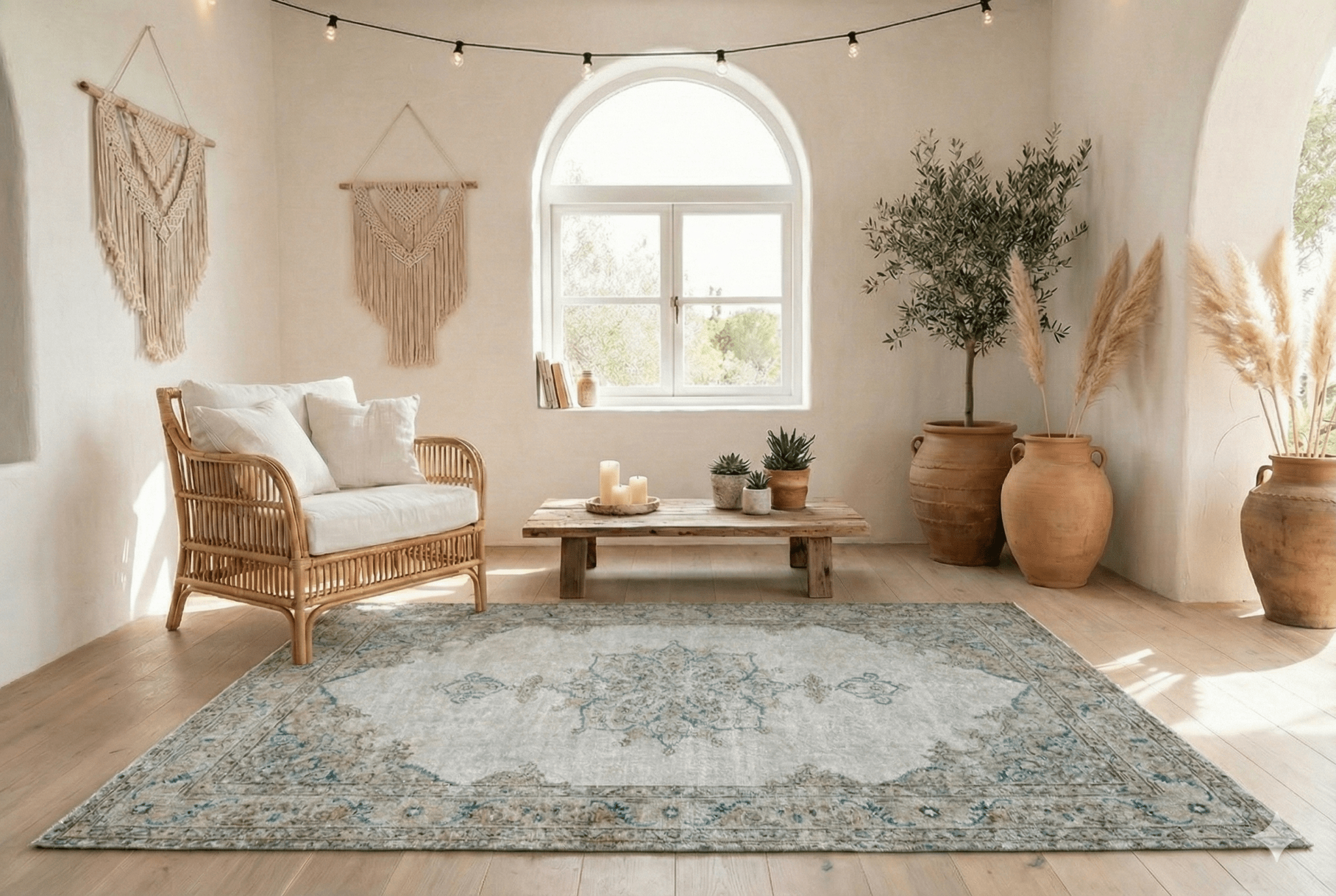 Beige vintage vloerkleed - G302 - Lavinta