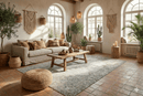 Mild beige vintage vloerkleed 260x155 handgemaakt - G302