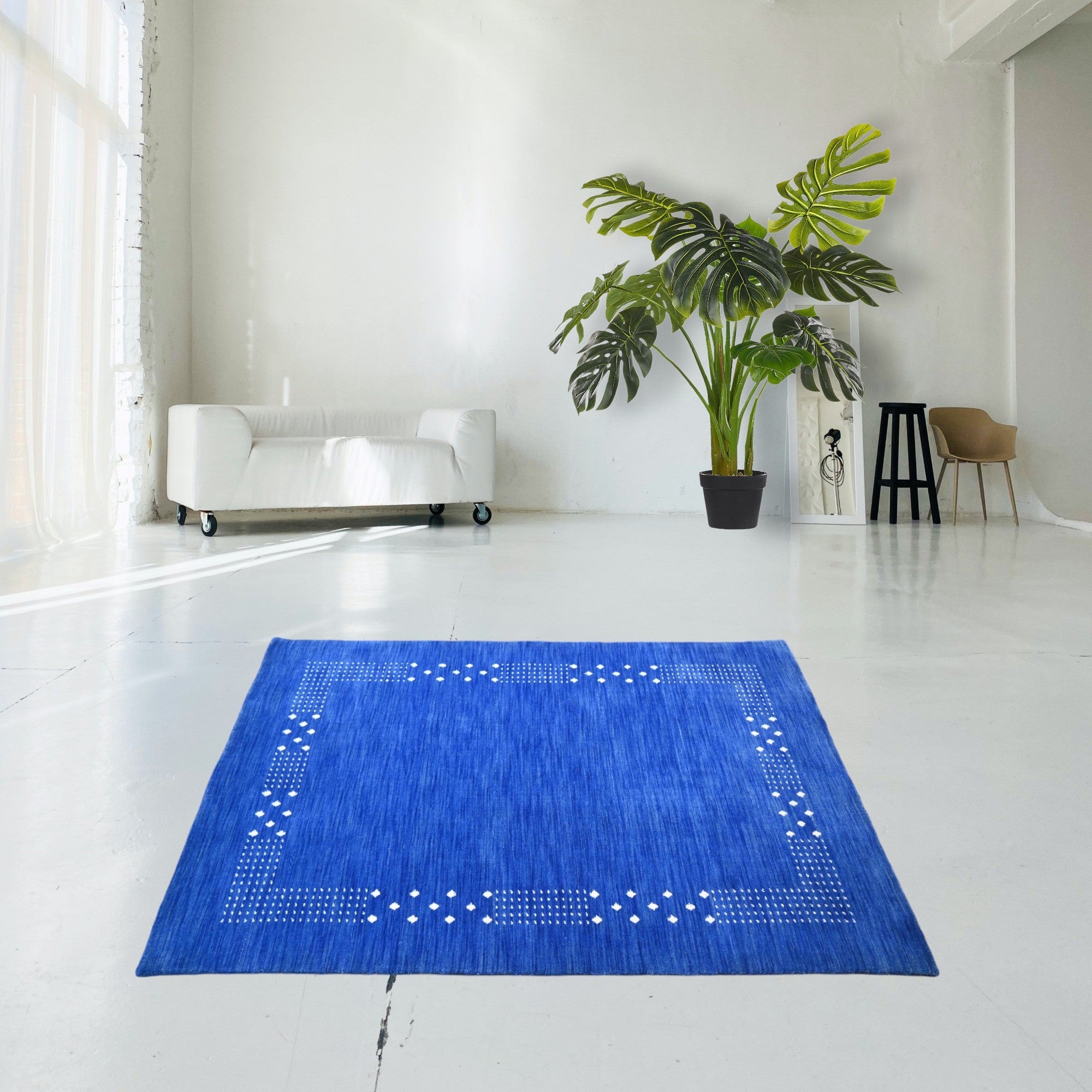 Blauw Gabbeh rug - F363