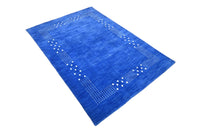 Blauw Gabbeh vloerkleed - F363 - Lavinta