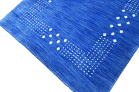 Blauw Gabbeh vloerkleed - F496 - Lavinta