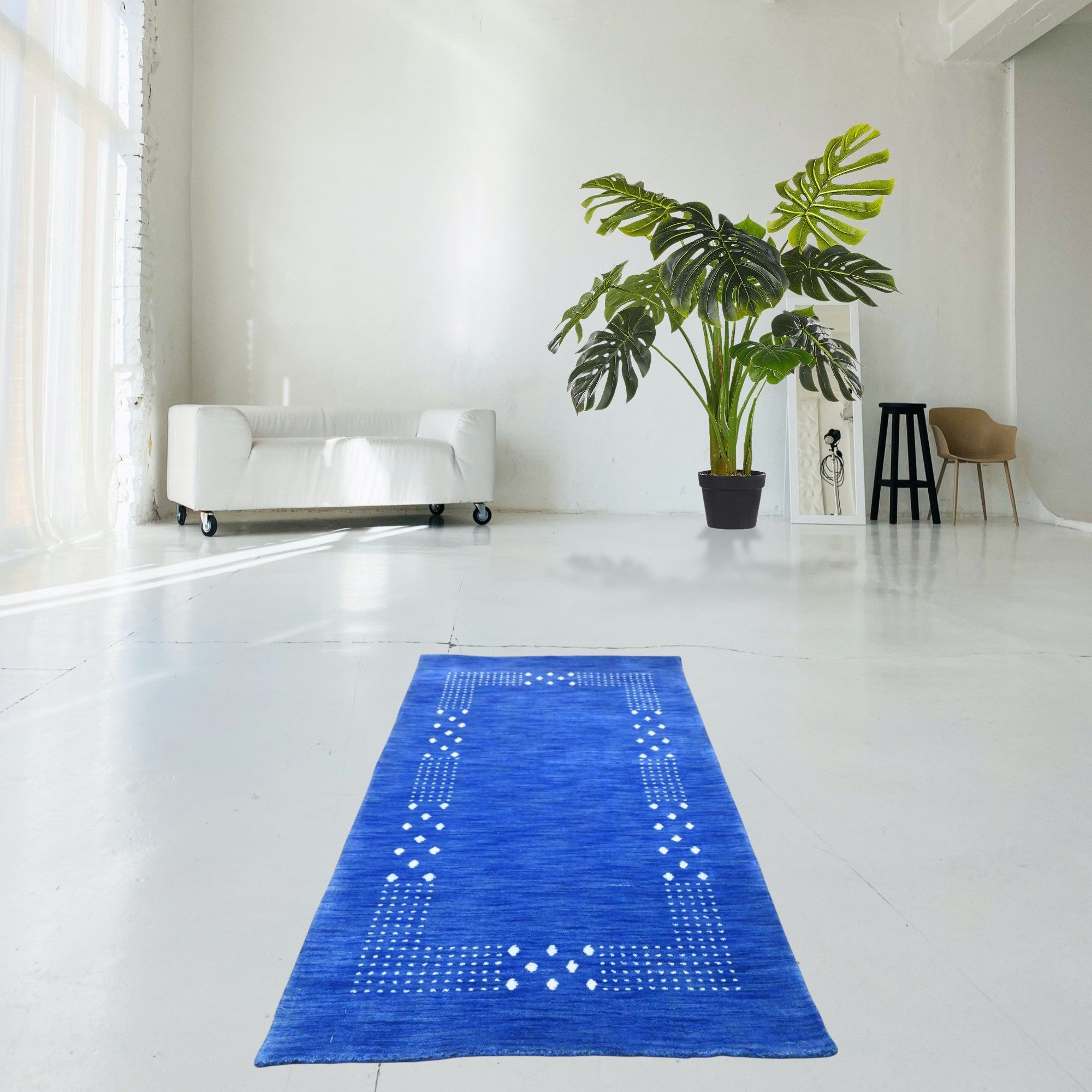 Blauw Gabbeh rug - F498