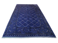 Blauw Nepal vloerkleed - G213 - Lavinta