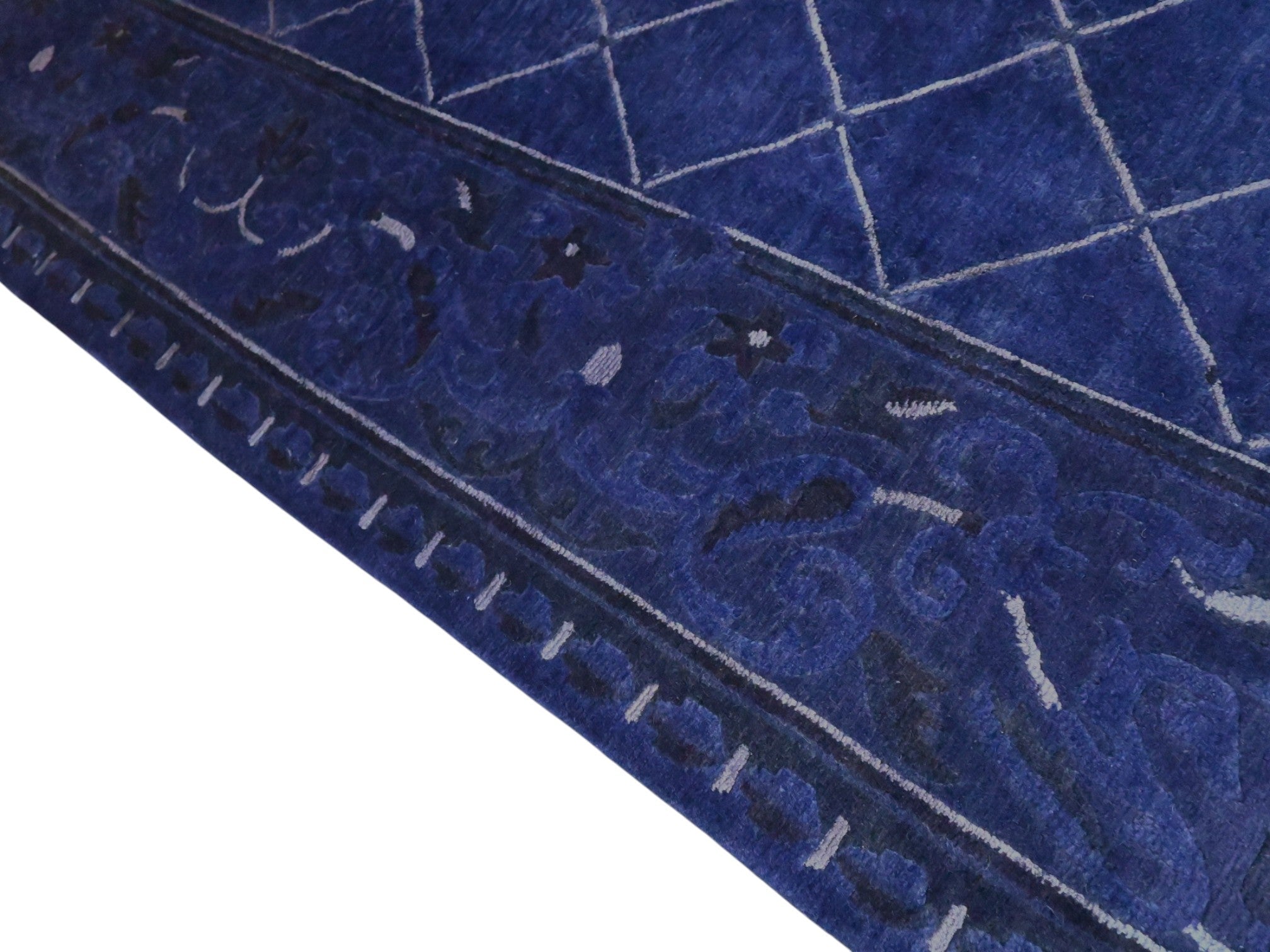 Blauw Nepal vloerkleed - G213 - Lavinta