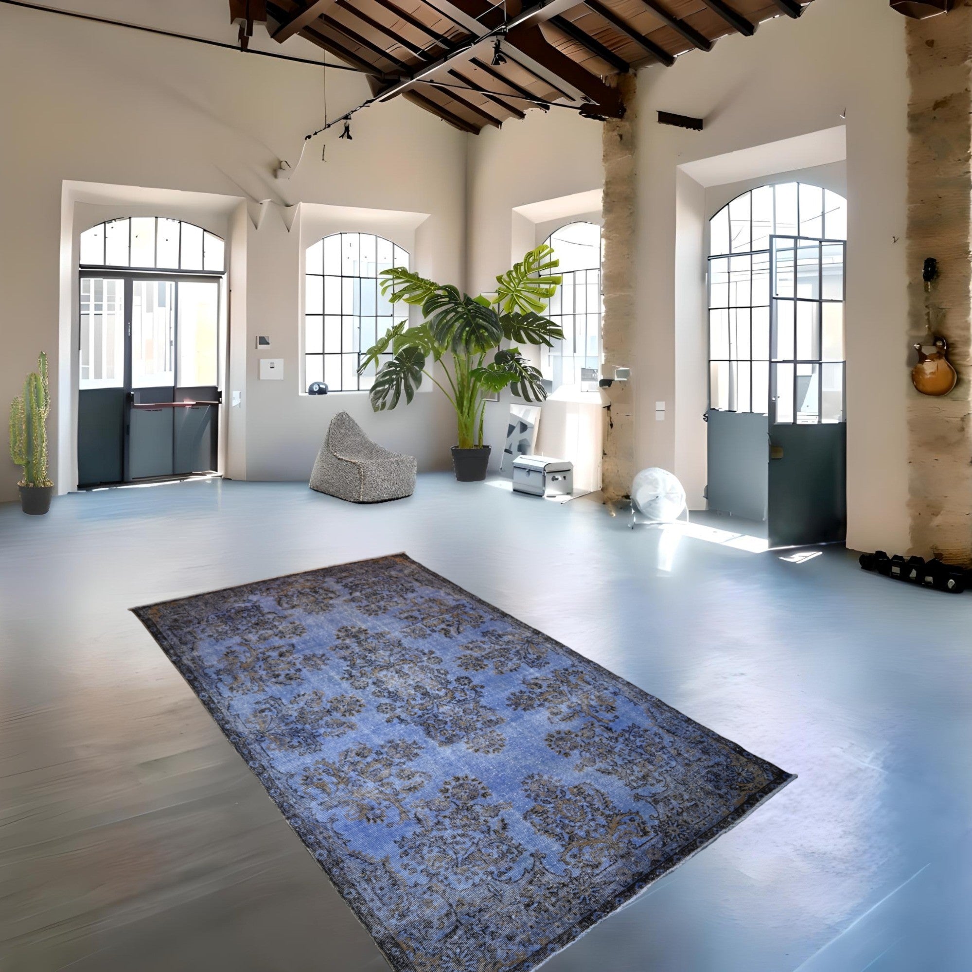 Blue Vintage Rug - E766