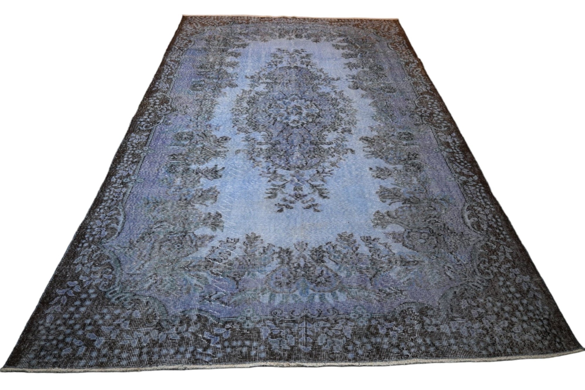 Blauw vintage vloerkleed - E781