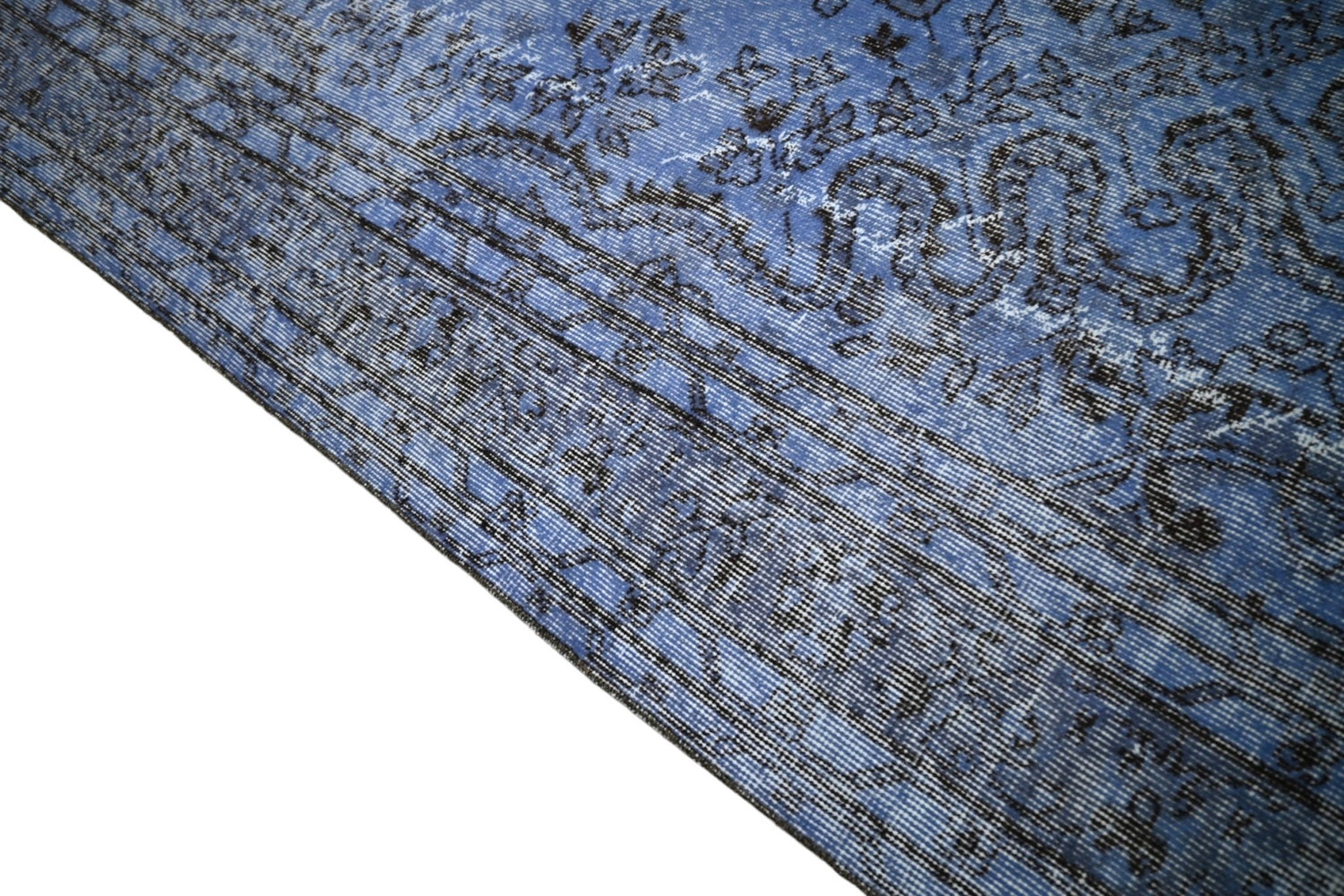 Blauw vintage vloerkleed - E825 - Lavinta