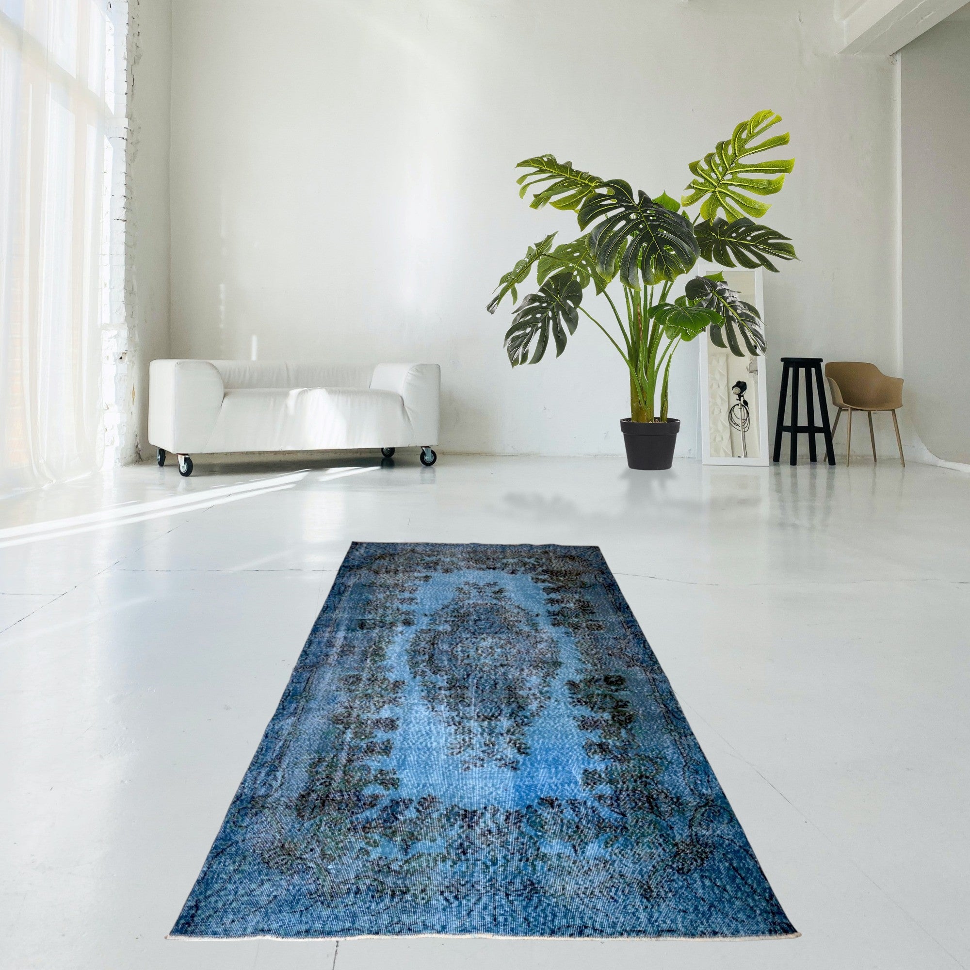 Blue Vintage Rug - E922