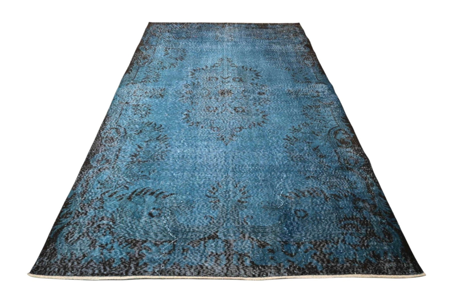 Blauw vintage vloerkleed - E986 - Lavinta