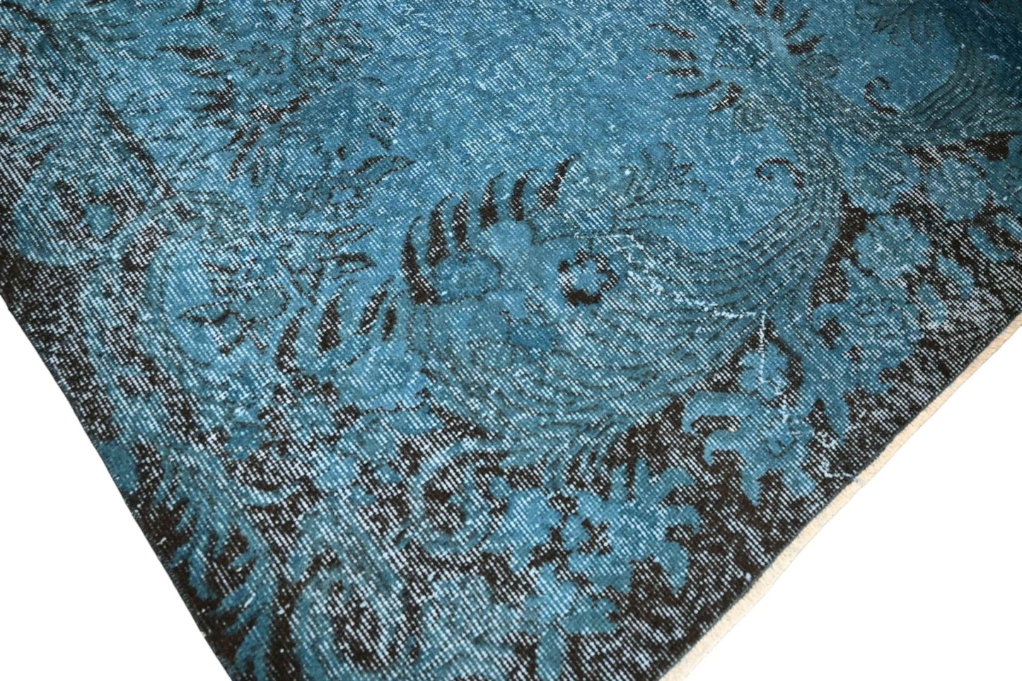 Blauw vintage vloerkleed - E986 - Lavinta