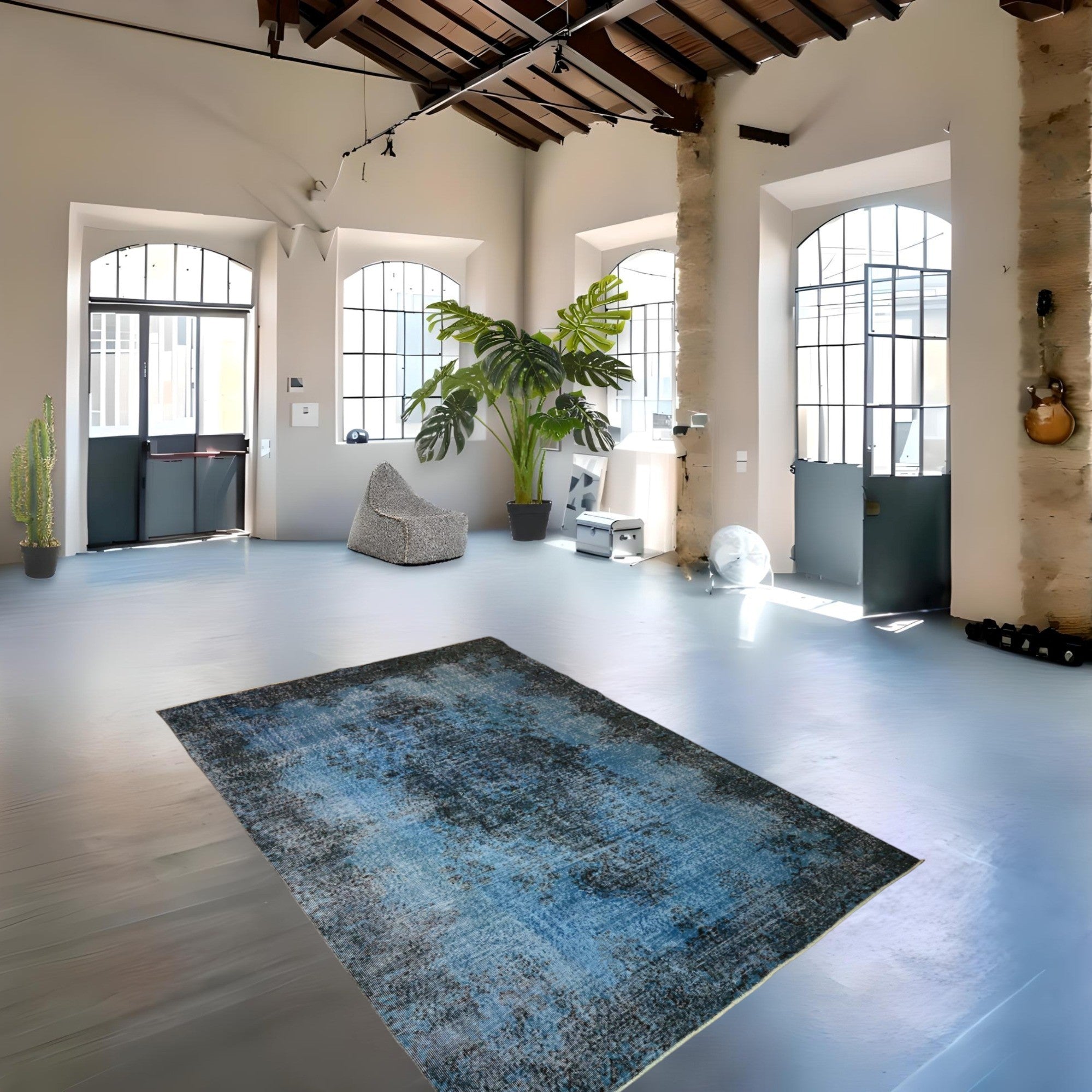 Blue Vintage Rug - F159