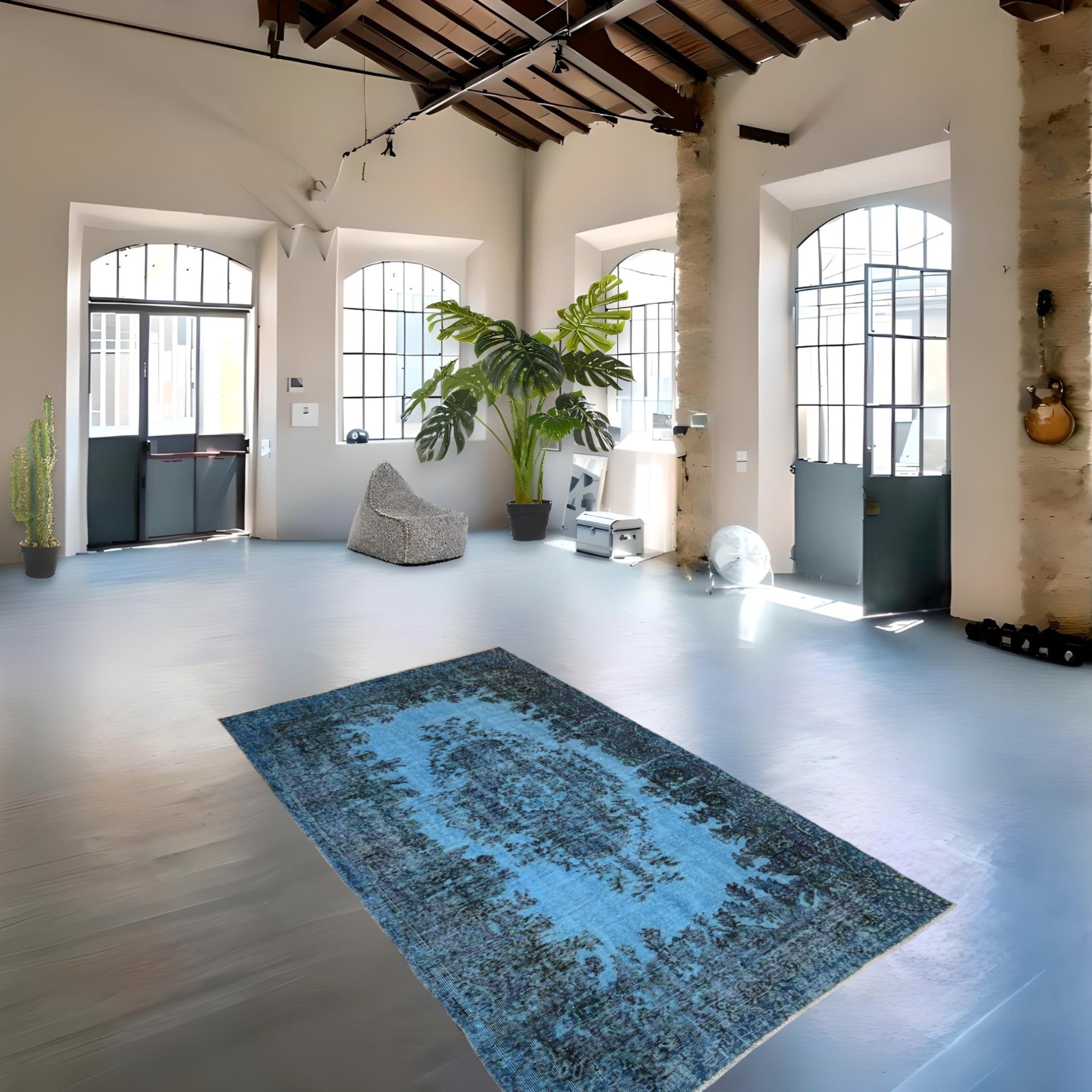 Blue Vintage Rug - F163