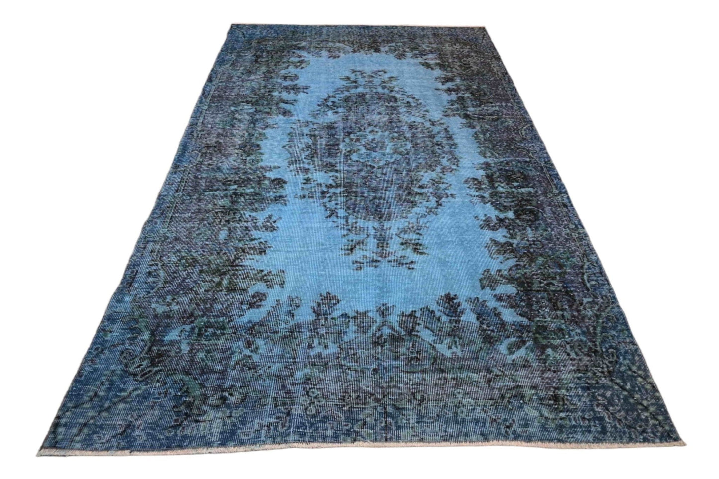 Blauw vintage vloerkleed - F163 - Lavinta