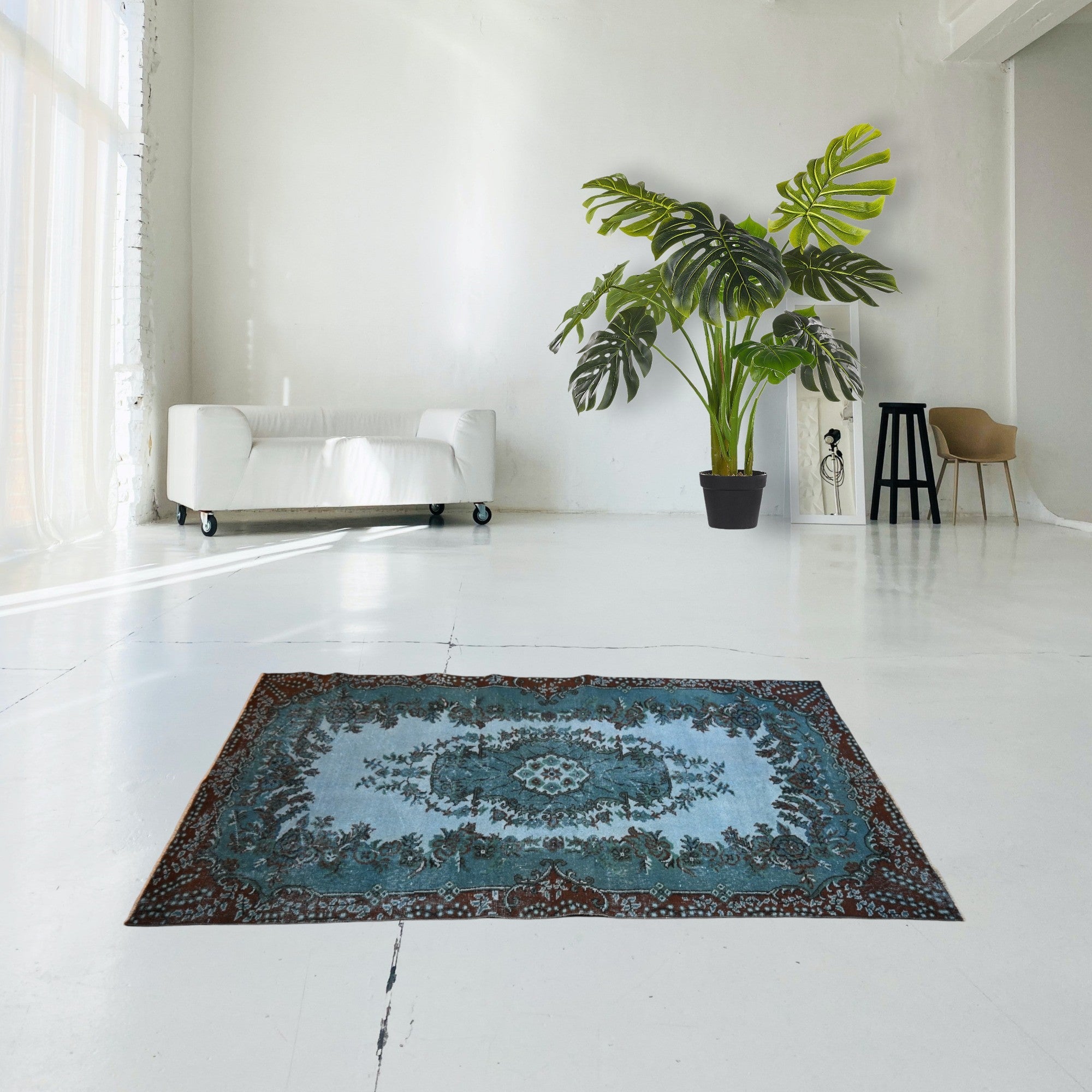 Blue Vintage Rug - F234